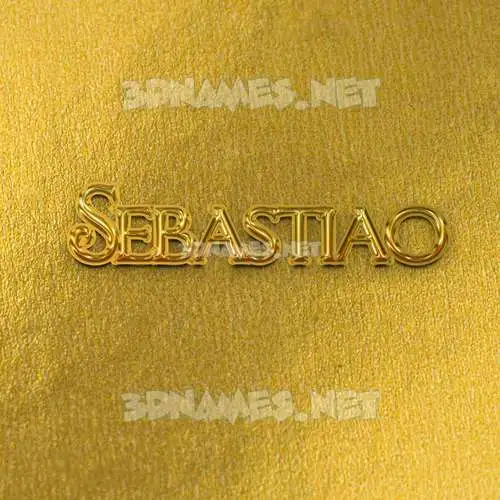 sebastiao in All Gold style - 3D name wallpaper sebastiao in All Gold style - 3D name wallpaper