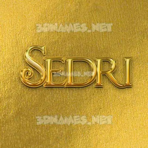 sedri in All Gold style - 3D name wallpaper sedri in All Gold style - 3D name wallpaper