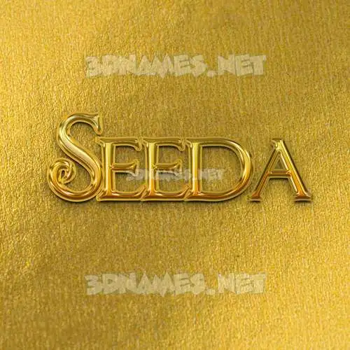 seeda in All Gold style - 3D name wallpaper seeda in All Gold style - 3D name wallpaper