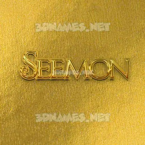 seemon in All Gold style - 3D name wallpaper seemon in All Gold style - 3D name wallpaper