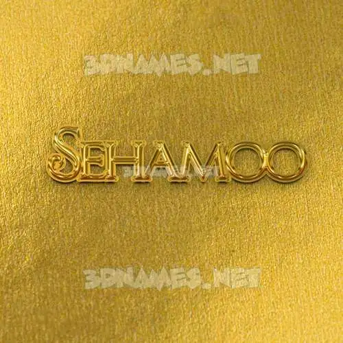sehamoo in All Gold style - 3D name wallpaper sehamoo in All Gold style - 3D name wallpaper