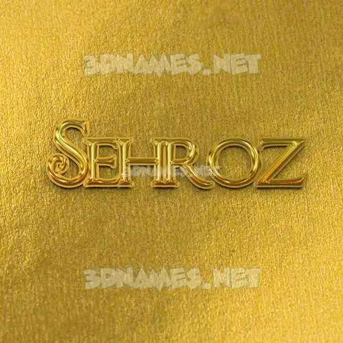 sehroz in All Gold style - 3D name wallpaper sehroz in All Gold style - 3D name wallpaper