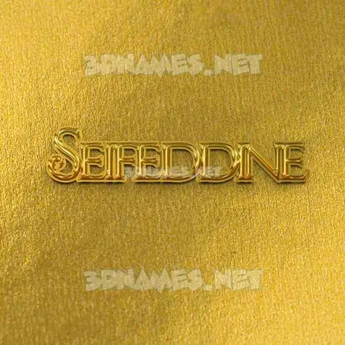 seifeddine in All Gold style - 3D name wallpaper seifeddine in All Gold style - 3D name wallpaper