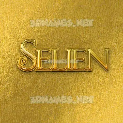 selien in All Gold style - 3D name wallpaper selien in All Gold style - 3D name wallpaper
