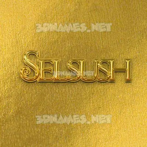 selsush in All Gold style - 3D name wallpaper selsush in All Gold style - 3D name wallpaper