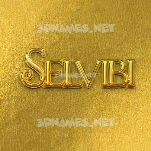 selvibi in All Gold style - 3D name wallpaper selvibi in All Gold style - 3D name wallpaper