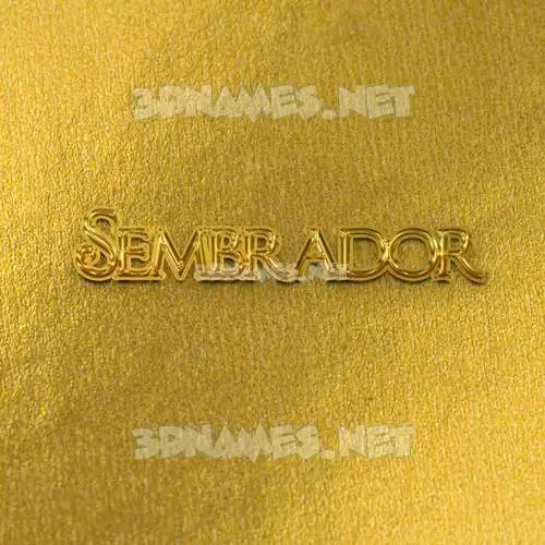 sembrador in All Gold style - 3D name wallpaper sembrador in All Gold style - 3D name wallpaper