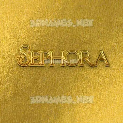 sephora in All Gold style - 3D name wallpaper sephora in All Gold style - 3D name wallpaper