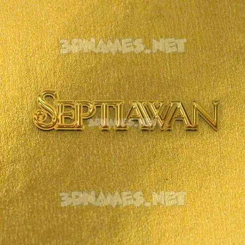septiawan in All Gold style - 3D name wallpaper septiawan in All Gold style - 3D name wallpaper