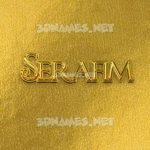 serafim in All Gold style - 3D name wallpaper serafim in All Gold style - 3D name wallpaper