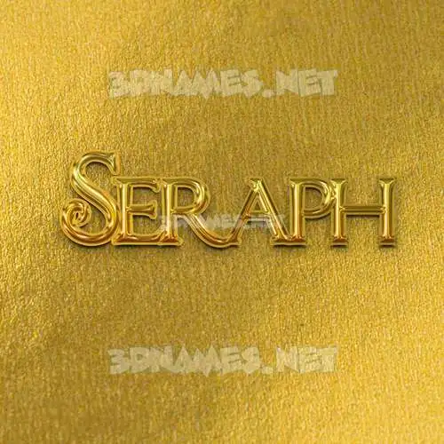 seraph in All Gold style - 3D name wallpaper seraph in All Gold style - 3D name wallpaper