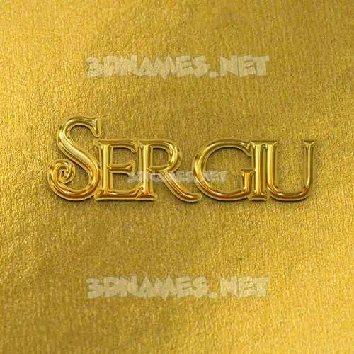 sergiu in All Gold style - 3D name wallpaper sergiu in All Gold style - 3D name wallpaper