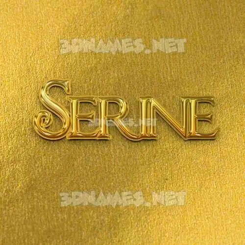 serine in All Gold style - 3D name wallpaper serine in All Gold style - 3D name wallpaper