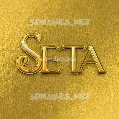 seta in All Gold style - 3D name wallpaper seta in All Gold style - 3D name wallpaper