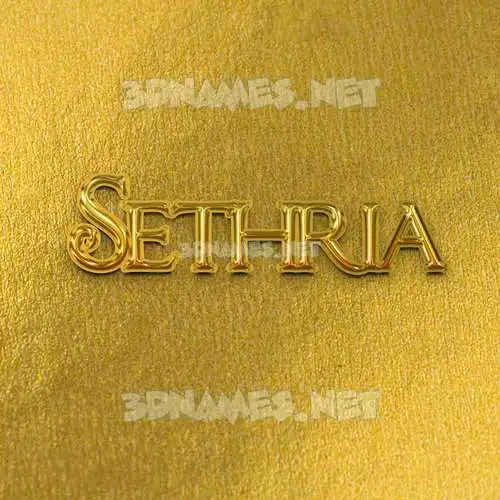 sethria in All Gold style - 3D name wallpaper sethria in All Gold style - 3D name wallpaper