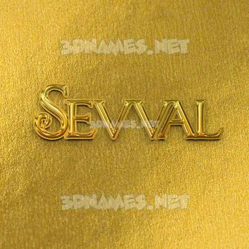 sevval in All Gold style - 3D name wallpaper sevval in All Gold style - 3D name wallpaper