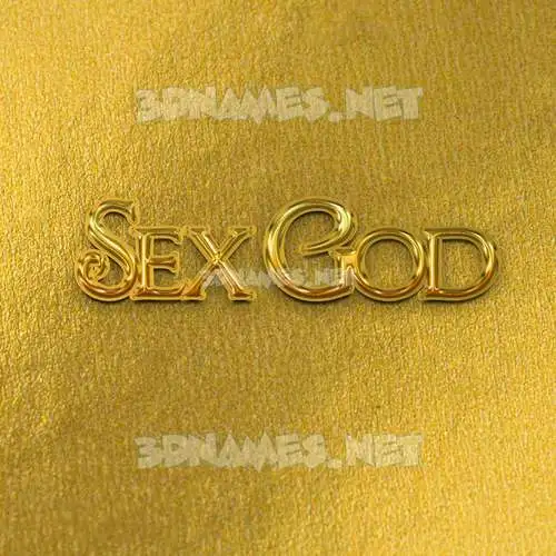 sex god in All Gold style - 3D name wallpaper sex god in All Gold style - 3D name wallpaper