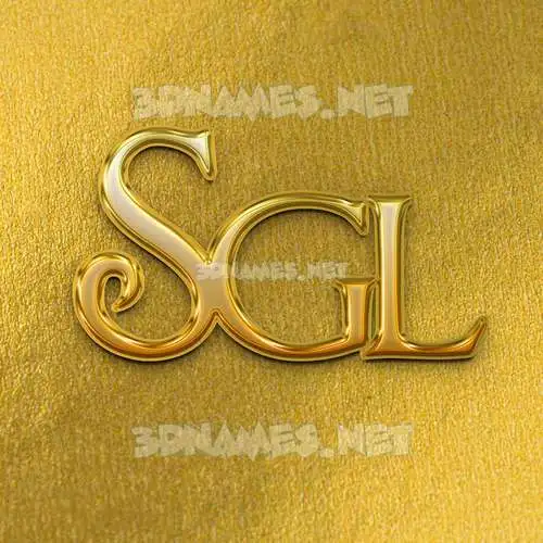 sgl in All Gold style - 3D name wallpaper sgl in All Gold style - 3D name wallpaper