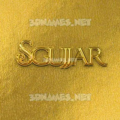 sgujjar in All Gold style - 3D name wallpaper