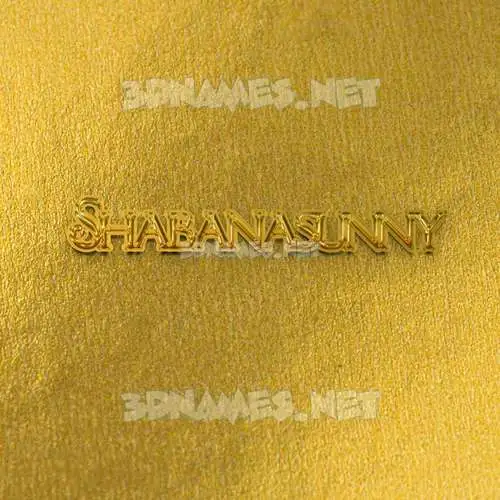 shabanasunny in All Gold style - 3D name wallpaper shabanasunny in All Gold style - 3D name wallpaper