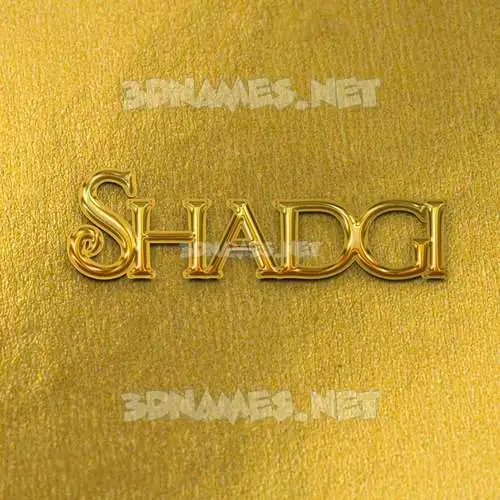 shadgi in All Gold style - 3D name wallpaper shadgi in All Gold style - 3D name wallpaper