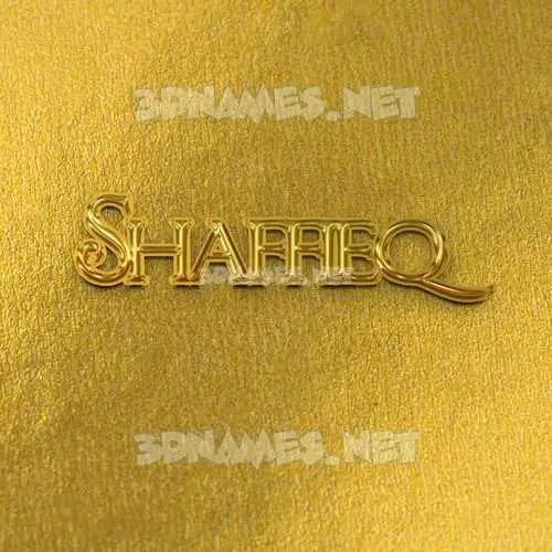 shaffieq in All Gold style - 3D name wallpaper shaffieq in All Gold style - 3D name wallpaper