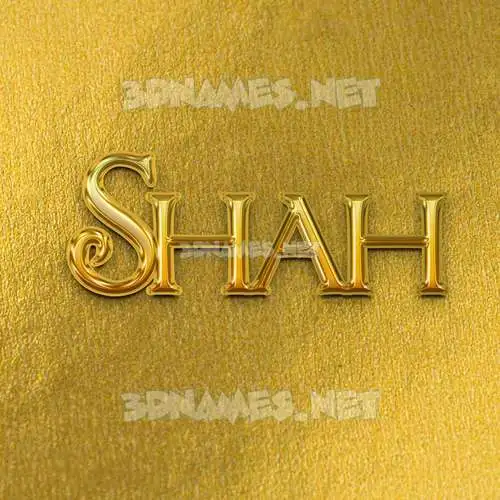 shah in All Gold style - 3D name wallpaper shah in All Gold style - 3D name wallpaper