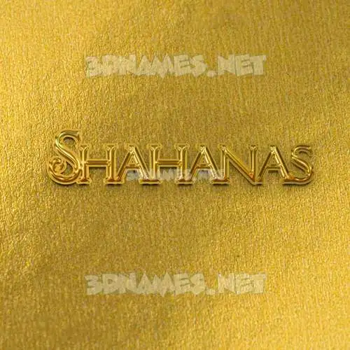 shahanas in All Gold style - 3D name wallpaper shahanas in All Gold style - 3D name wallpaper