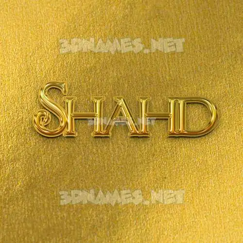shahd in All Gold style - 3D name wallpaper shahd in All Gold style - 3D name wallpaper