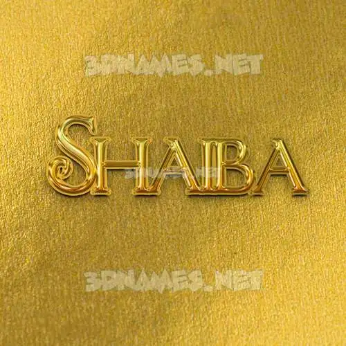 shaiba in All Gold style - 3D name wallpaper shaiba in All Gold style - 3D name wallpaper
