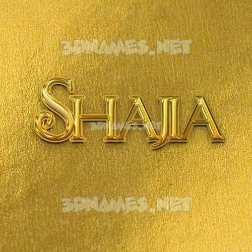 shajia in All Gold style - 3D name wallpaper shajia in All Gold style - 3D name wallpaper
