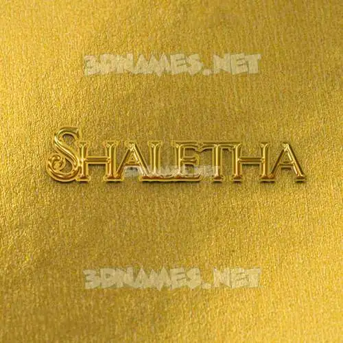 shaletha in All Gold style - 3D name wallpaper shaletha in All Gold style - 3D name wallpaper