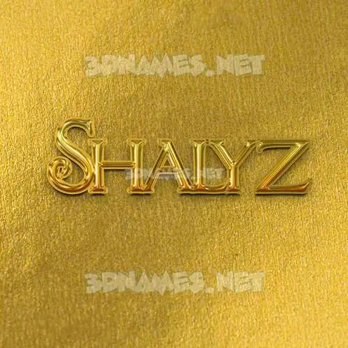 shalyz in All Gold style - 3D name wallpaper shalyz in All Gold style - 3D name wallpaper
