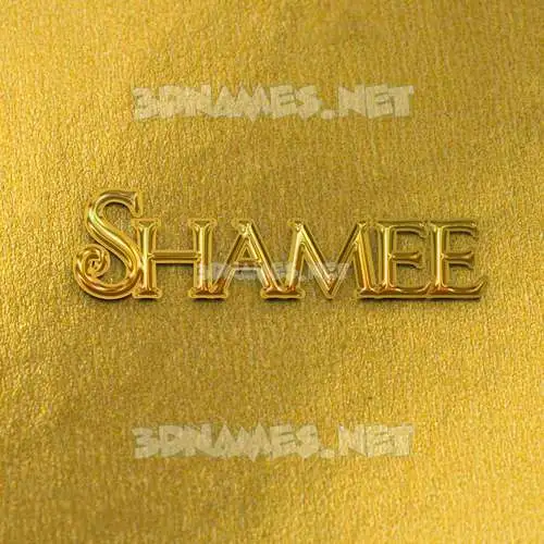 shamee in All Gold style - 3D name wallpaper shamee in All Gold style - 3D name wallpaper