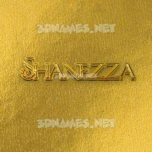 shanezza in All Gold style - 3D name wallpaper shanezza in All Gold style - 3D name wallpaper