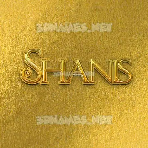 shanis in All Gold style - 3D name wallpaper shanis in All Gold style - 3D name wallpaper