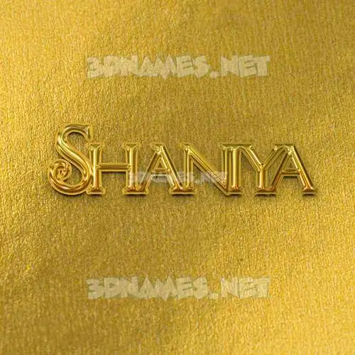 shaniya in All Gold style - 3D name wallpaper shaniya in All Gold style - 3D name wallpaper