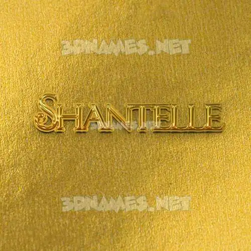 shantelle in All Gold style - 3D name wallpaper shantelle in All Gold style - 3D name wallpaper