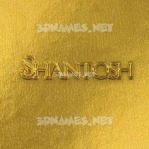 shantosh in All Gold style - 3D name wallpaper shantosh in All Gold style - 3D name wallpaper