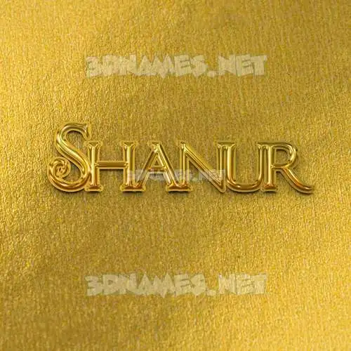 shanur in All Gold style - 3D name wallpaper shanur in All Gold style - 3D name wallpaper