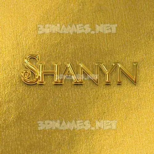 shanyn in All Gold style - 3D name wallpaper shanyn in All Gold style - 3D name wallpaper