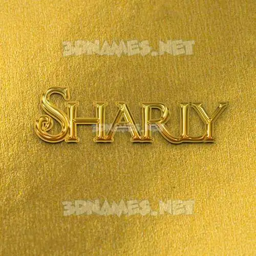 sharly in All Gold style - 3D name wallpaper sharly in All Gold style - 3D name wallpaper