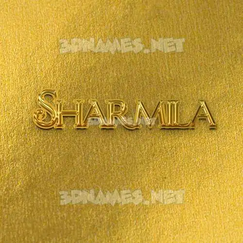 sharmila in All Gold style - 3D name wallpaper sharmila in All Gold style - 3D name wallpaper