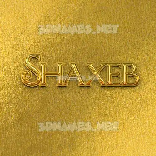 shaxeb in All Gold style - 3D name wallpaper shaxeb in All Gold style - 3D name wallpaper