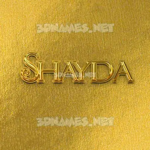 shayda in All Gold style - 3D name wallpaper shayda in All Gold style - 3D name wallpaper