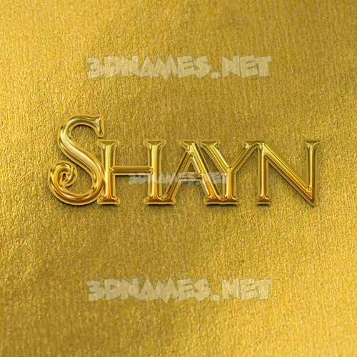shayn in All Gold style - 3D name wallpaper shayn in All Gold style - 3D name wallpaper