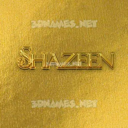 shazeen in All Gold style - 3D name wallpaper shazeen in All Gold style - 3D name wallpaper