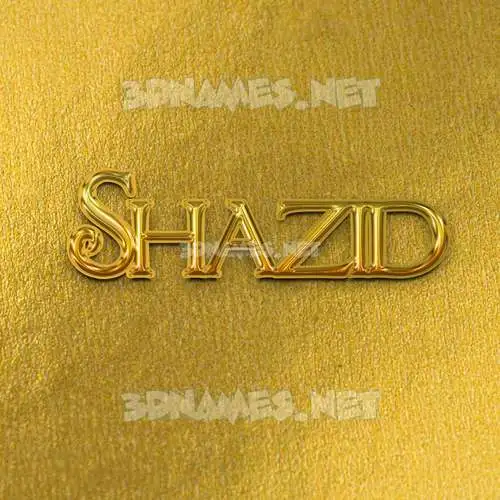 shazid in All Gold style - 3D name wallpaper shazid in All Gold style - 3D name wallpaper