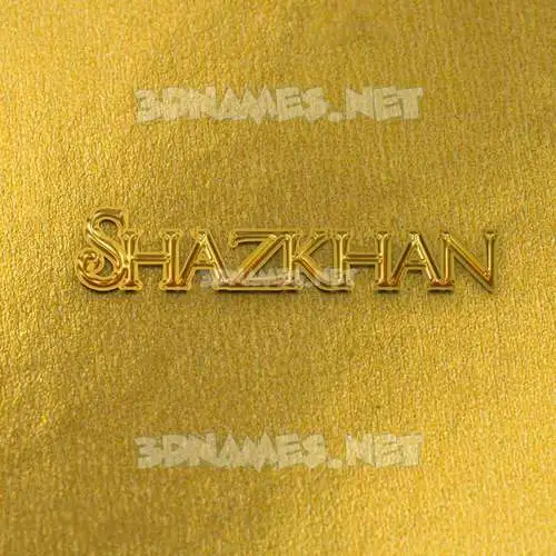 shazkhan in All Gold style - 3D name wallpaper shazkhan in All Gold style - 3D name wallpaper