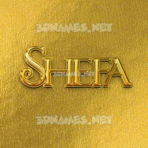 shefa in All Gold style - 3D name wallpaper shefa in All Gold style - 3D name wallpaper